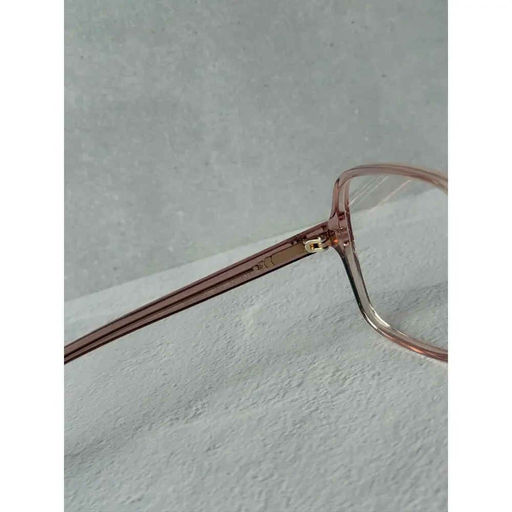 NEW Gucci GG1994O Transparent Pink Square Eyeglasses Frames